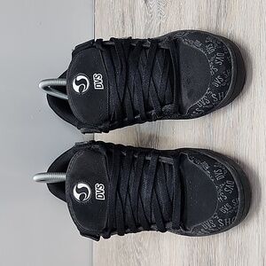 Rare VNTG DVS Munition Mens Y2k Heritage Fat Tongue Puffy Skate Shoe Black 9.5